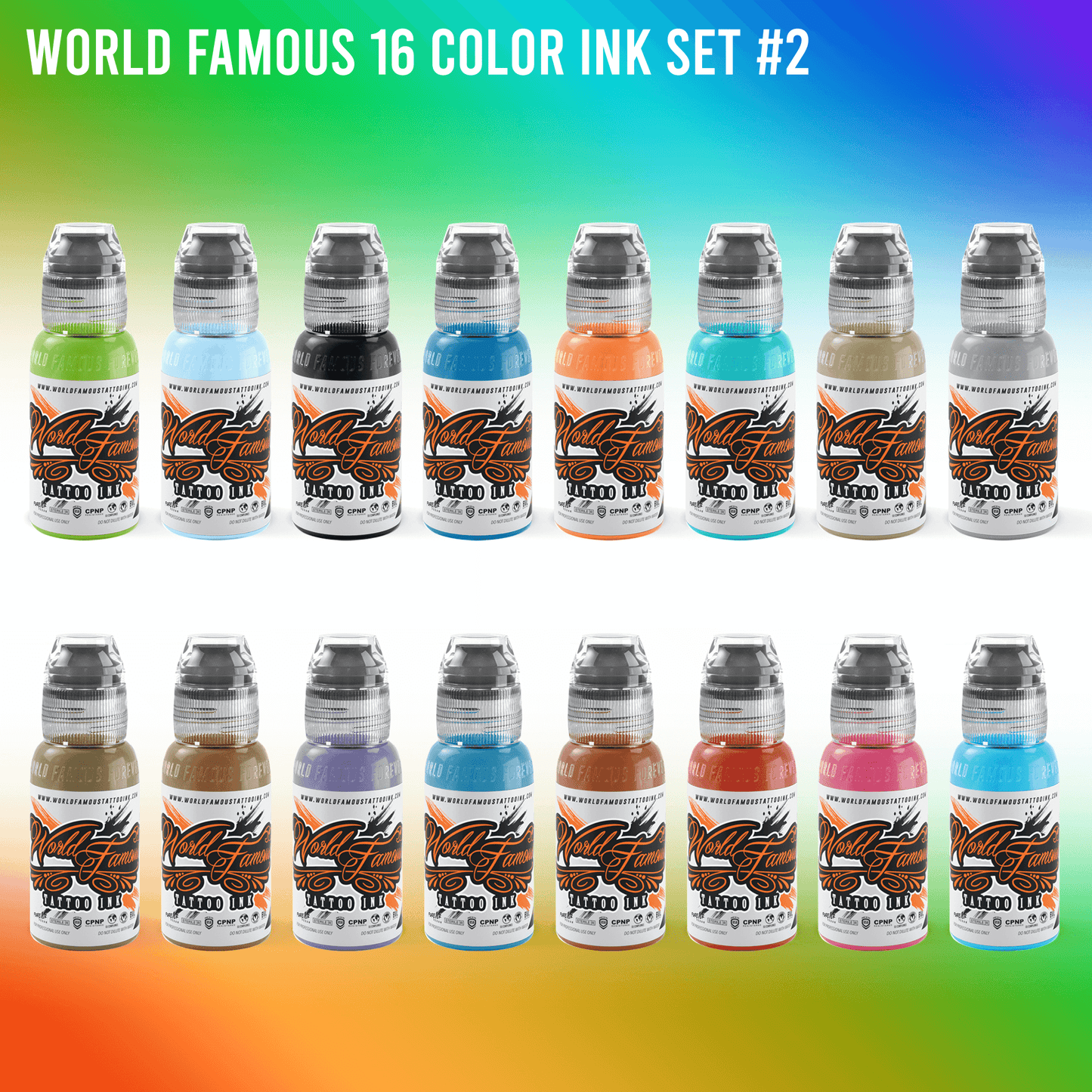 World Famous 32 bottle Color Set - 1oz