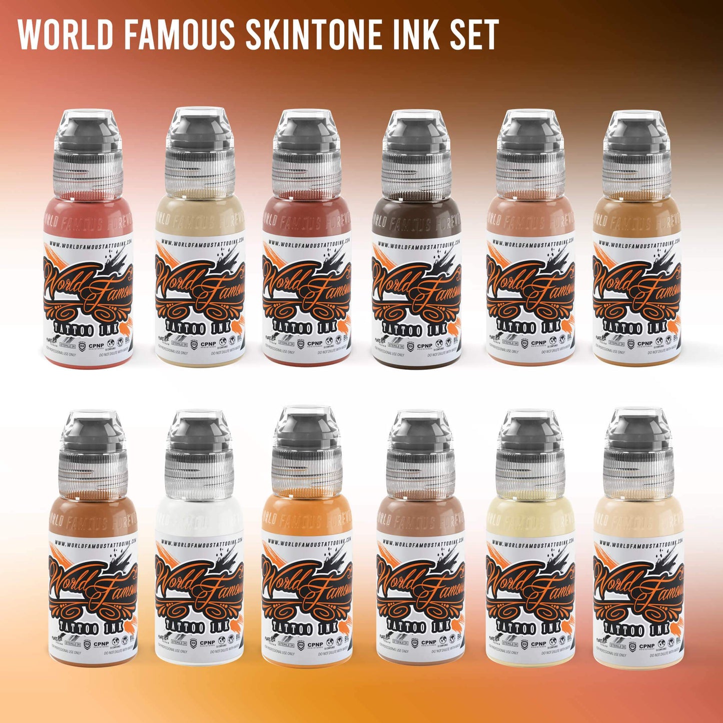 World Famous 104 bottle Color Set - 1oz