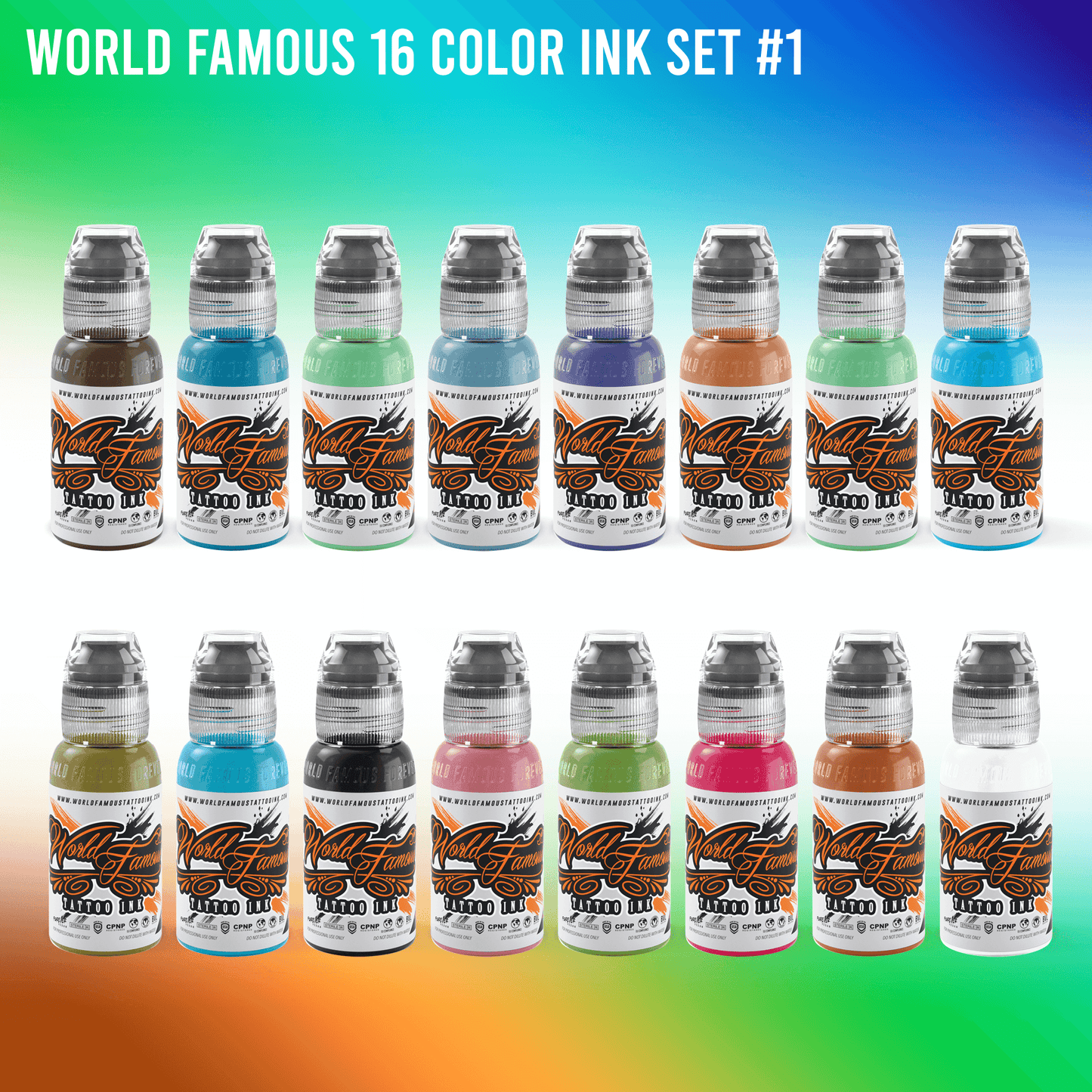 World Famous 32 bottle Color Set - 1oz