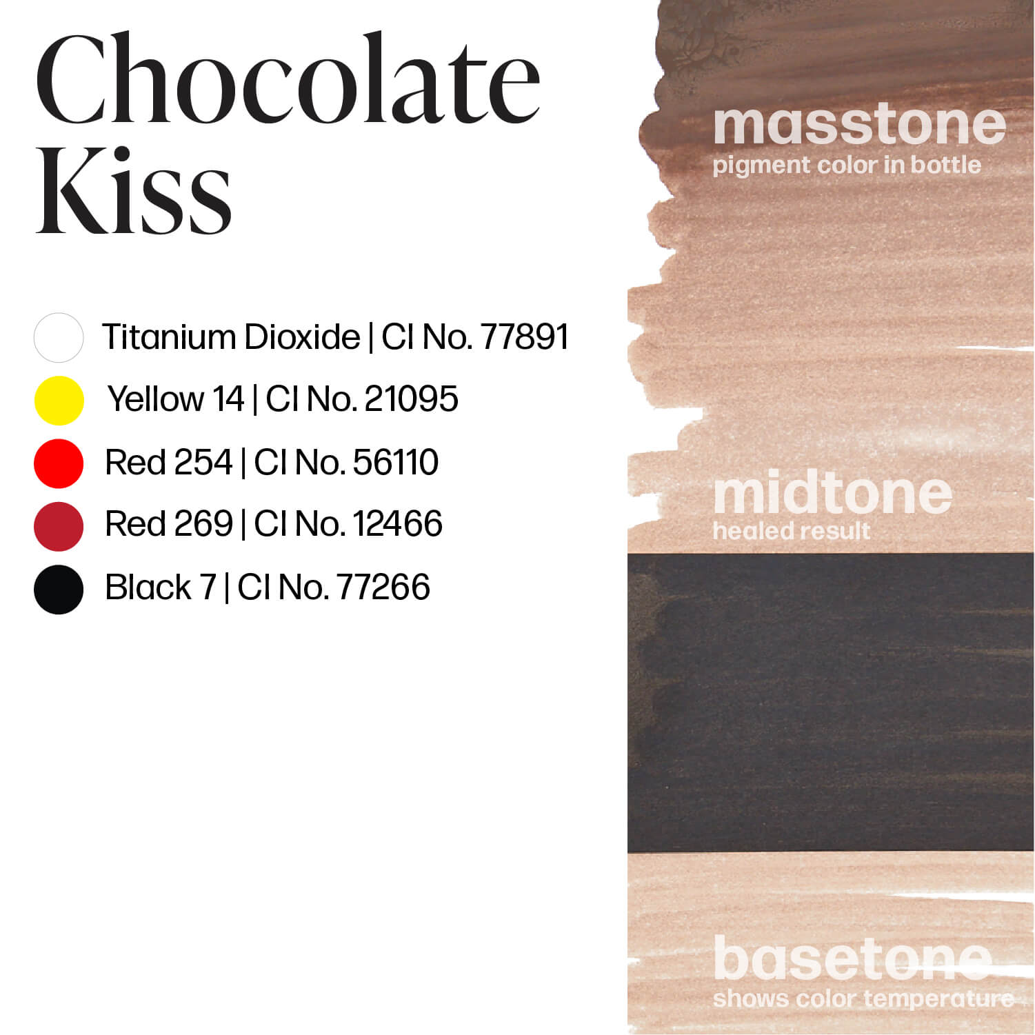 Perma Blend Chocolate Kiss Brow Ink Masstone Midtone Basetone