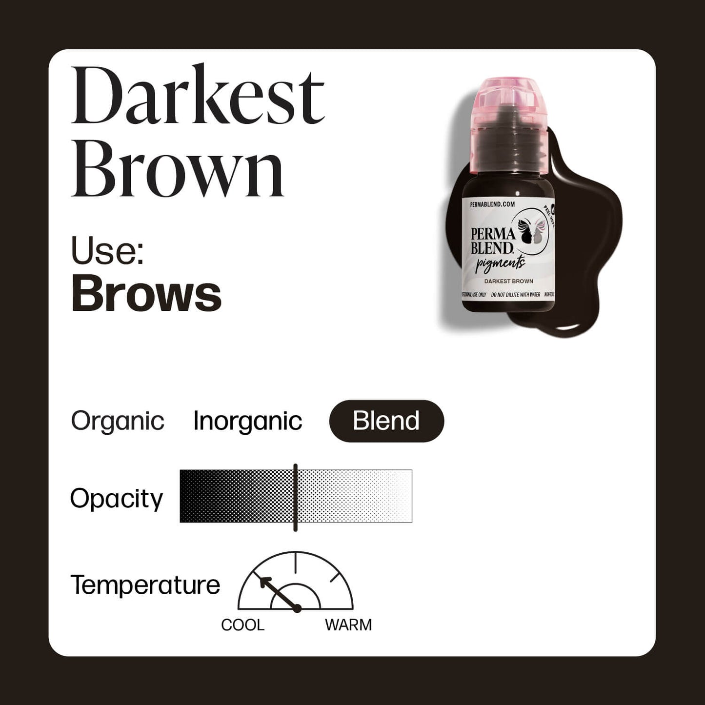 Perma Blend Darkest Brown Brow Ink