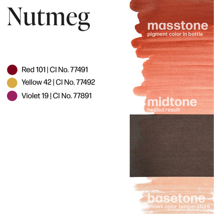 Perma Blend Nutmeg Lip Blush Drawdown Masstone Midtone Basetone