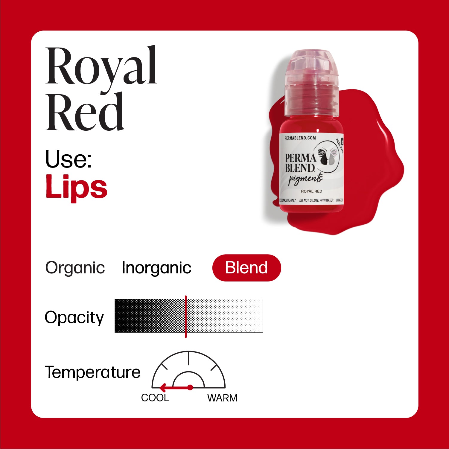 Perma Blend Royal Red Color Information PBRR.5