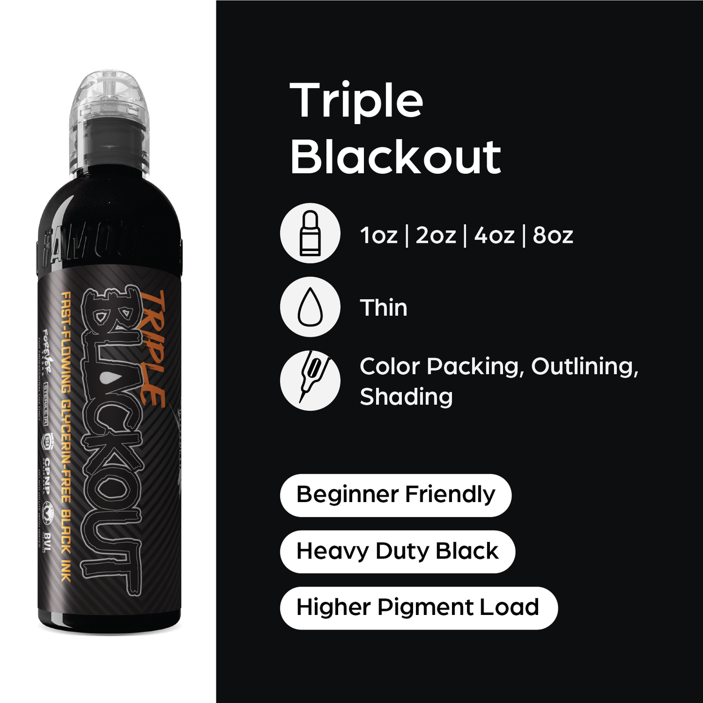 Triple Blackout Ink